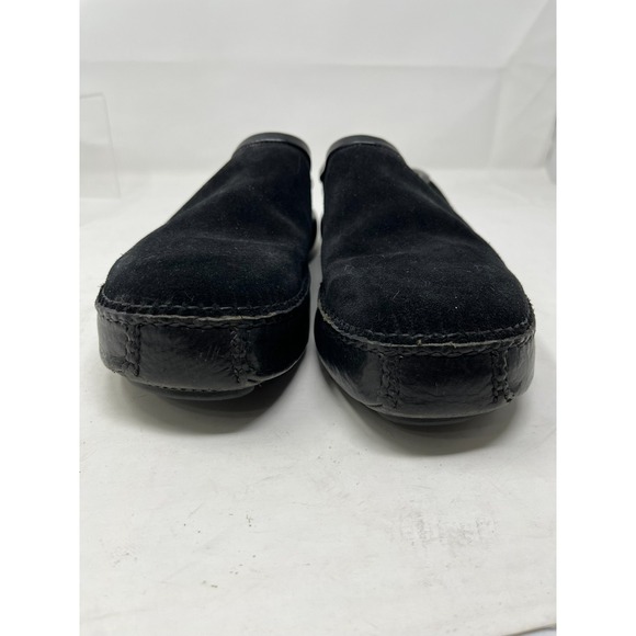 COLE HAAN Country Womens 9 Clog Shoes Black Suede Leather Knobby Outsole - Picture 10 of 10